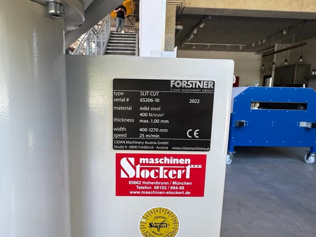 Blechspaltanlage Forstner Slit Cut