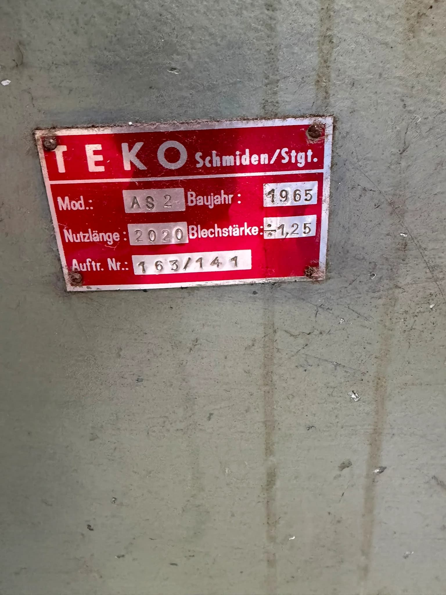 Schwenkbiegemaschine AS 2