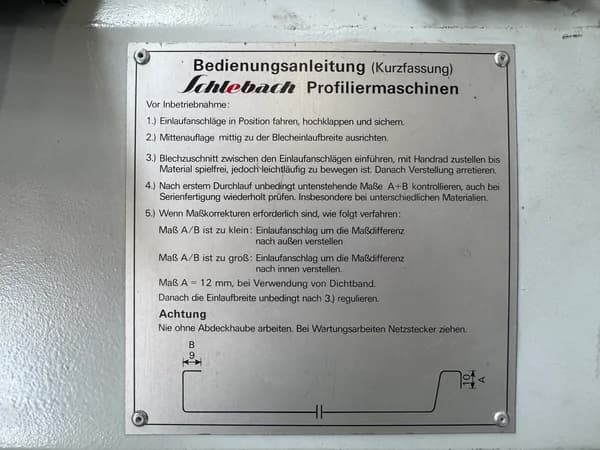 Profiliermaschine Schlebach SPA