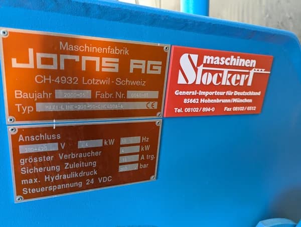 Langabkantmaschine Jorns ML200-SO-CNC400A-4