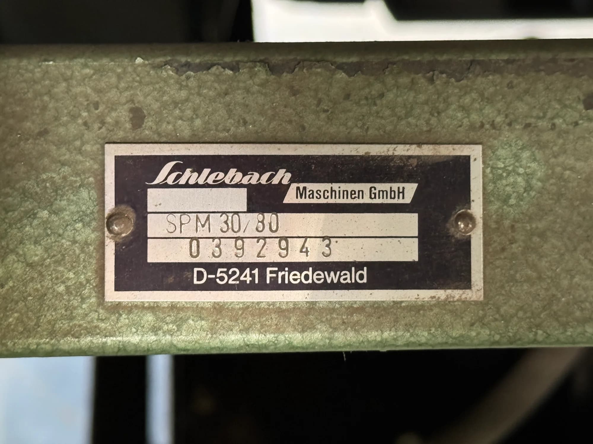 Spenglereimaschine Schlebach SPM 30/80