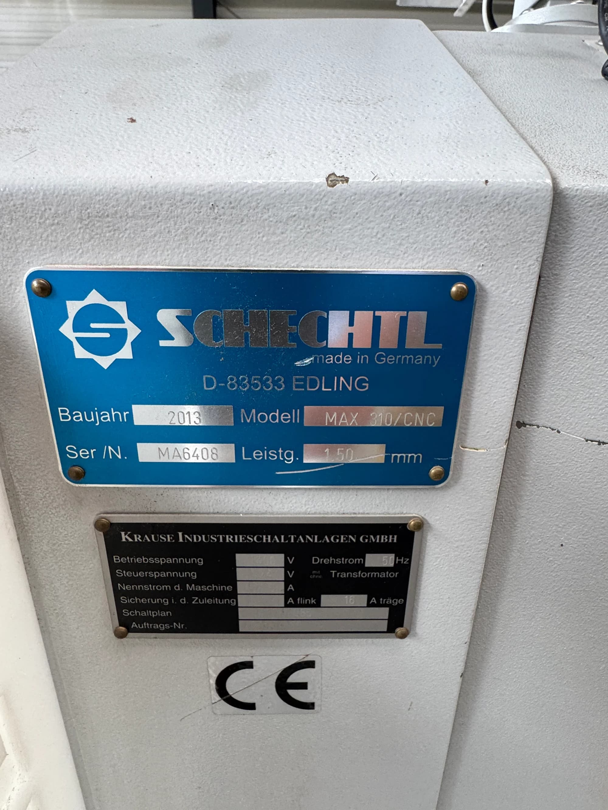 Schwenkbiegemaschine Schechtl MAX 310/CNC