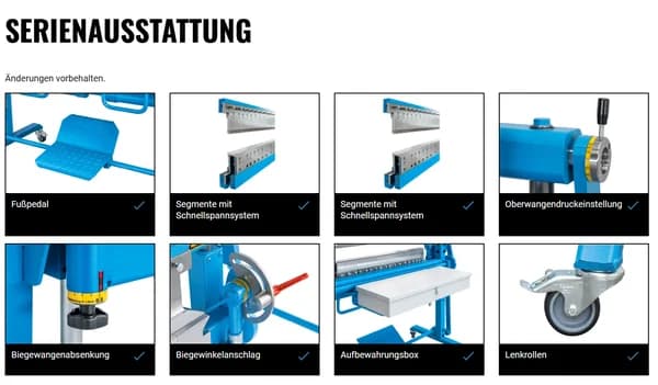 Schwenkbiegemaschine Schechtl UK 100/S