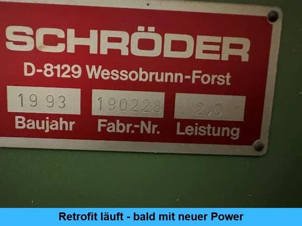 Schwenkbiegemaschine Schröder MAK II