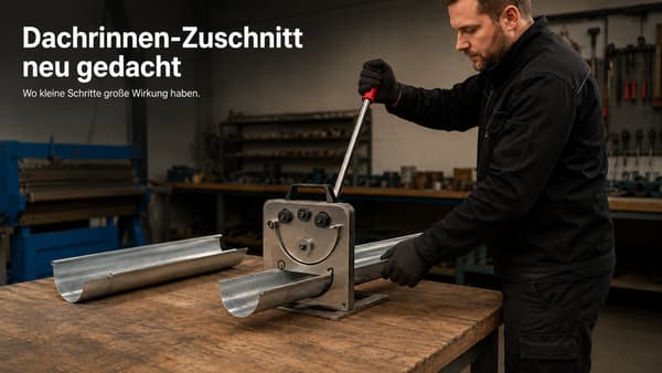 Dachrinnen-Zuschnitt neu gedacht: Wo kleine Schritte große Wirkung haben